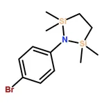 RHAWN 1-(4-Bromophenyl)-2,2,5,5-Tetramethyl-1-Aza-2,5-Disilacyclopentane