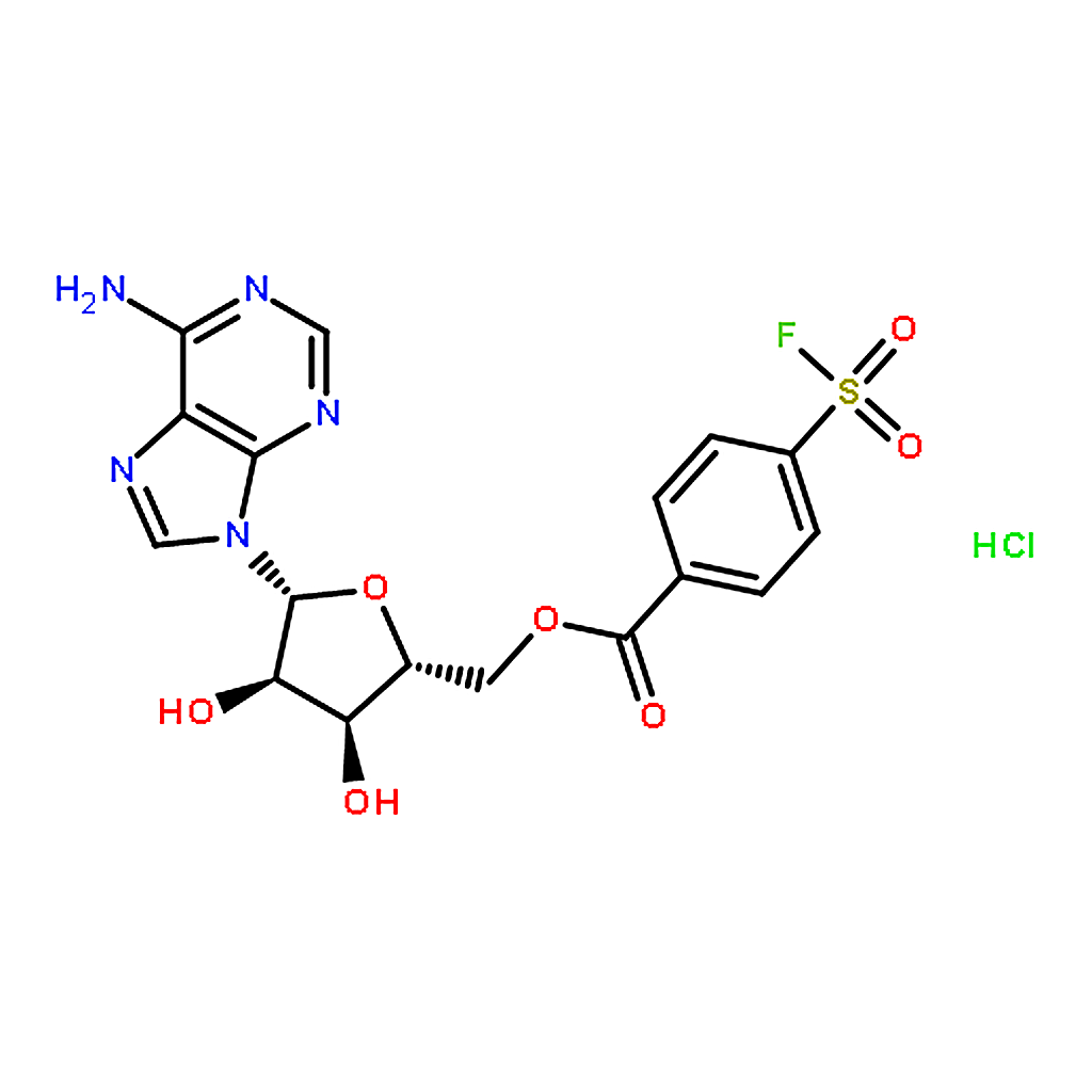 RHAWN 5'-P-FLUOROSULFONYL-BENZOYLADENOSINE HYDROCHLORIDE