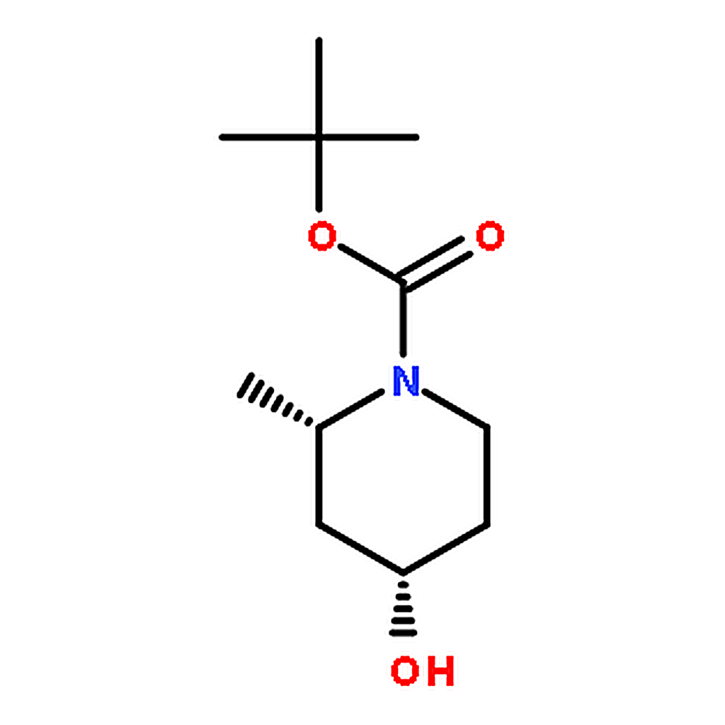 RHAWN tert-Butyl (2S，4S)-4-hydroxy-2-methylpiperidine-1-carboxylate