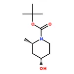 RHAWN tert-Butyl (2S,4S)-4-hydroxy-2-methylpiperidine-1-carboxylate