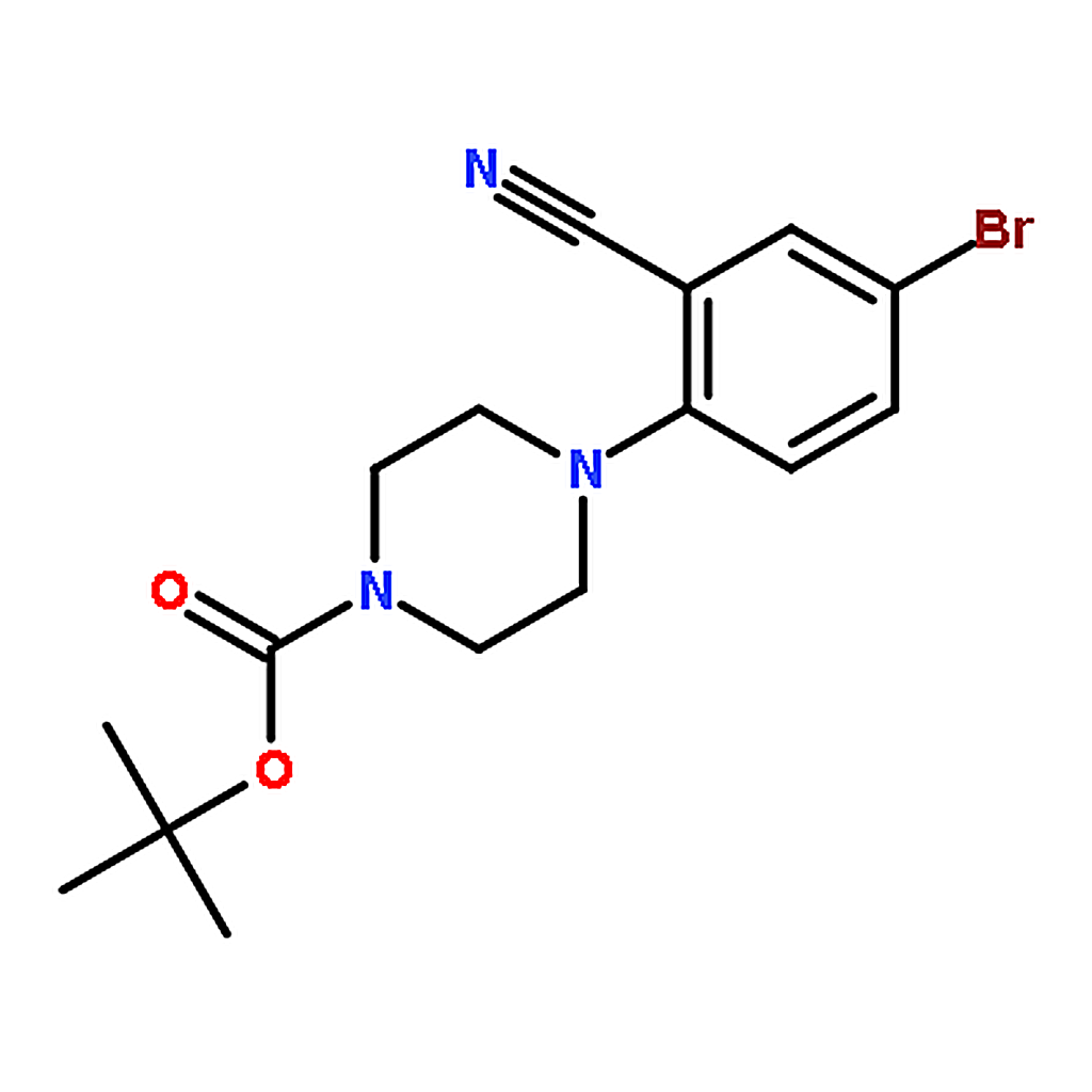 RHAWN tert-Butyl 4-(4-bromo-2-cyanophenyl)piperazine-1-carboxylate