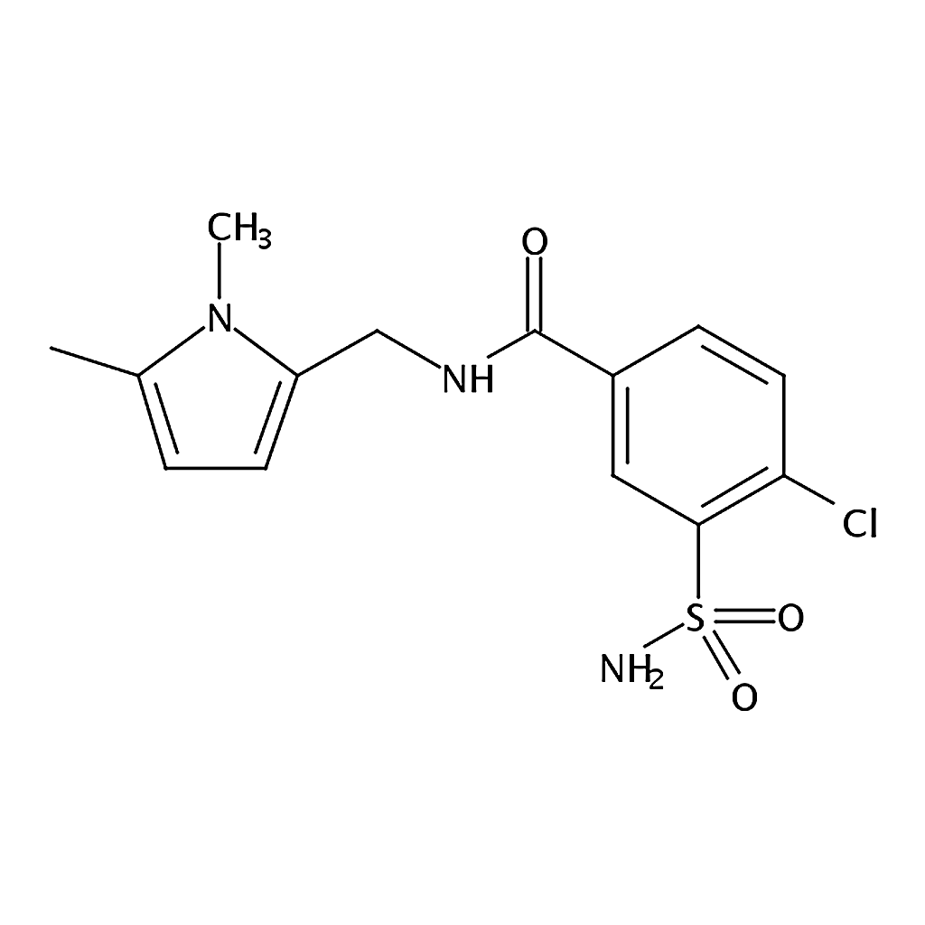 RHAWN 4-Chloro-N-((1，5-dimethyl-1H-pyrrol-2-yl)methyl)-3-sulfamoylbenzamide