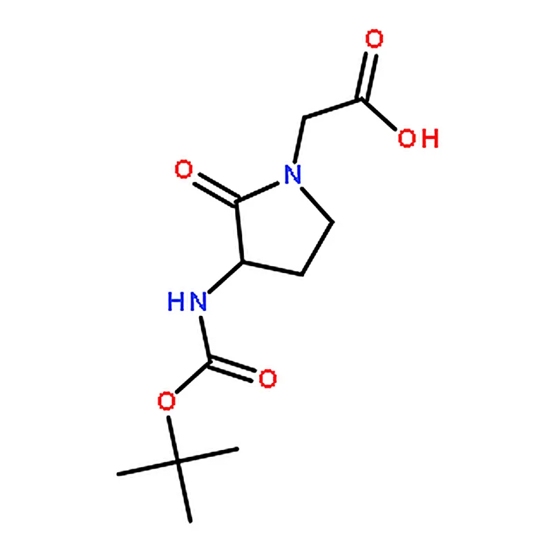 RHAWN (S)-2-(3-((tert-Butoxycarbonyl)amino)-2-oxopyrrolidin-1-yl)acetic acid