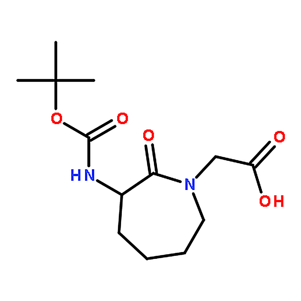 RHAWN (S)-2-(3-((tert-Butoxycarbonyl)amino)-2-oxoazepan-1-yl)acetic acid