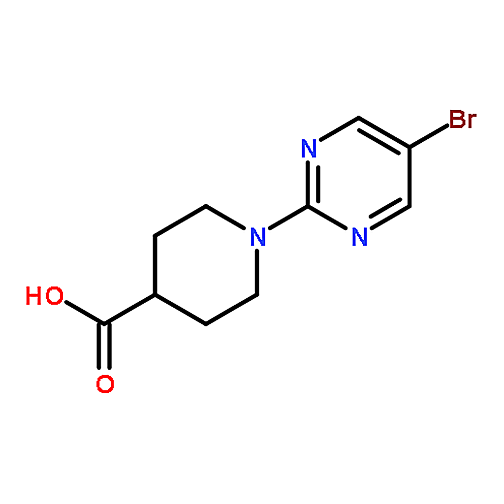 RHAWN 1-(5-Bromopyrimidin-2-yl)piperidine-4-carboxylic acid