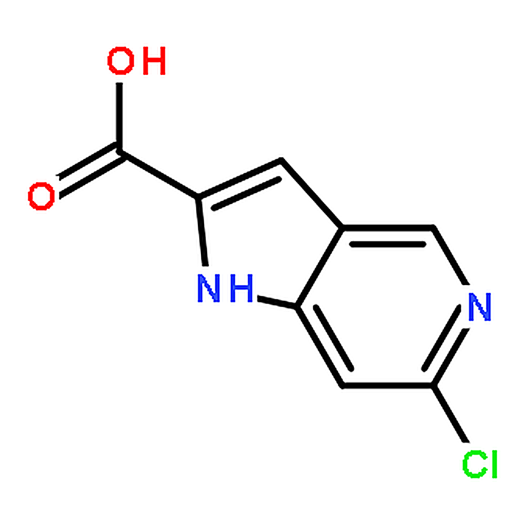 RHAWN 6-Chloro-1H-pyrrolo[3,2-c]pyridine-2-carboxylic acid