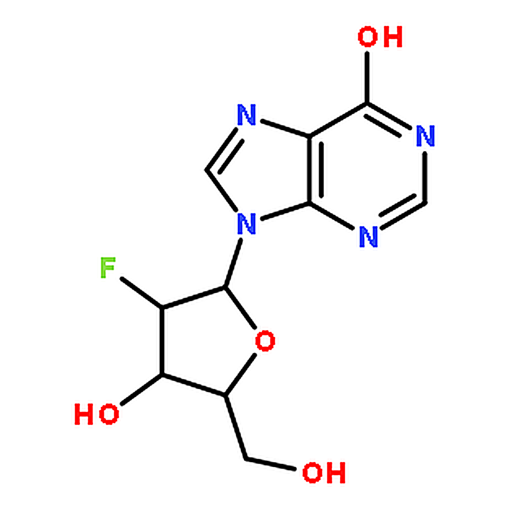 RHAWN 9-((2R,3R,4R,5R)-3-Fluoro-4-hydroxy-5-(hydroxymethyl)tetrahydrofuran-2-yl)-9H-purin-6-ol