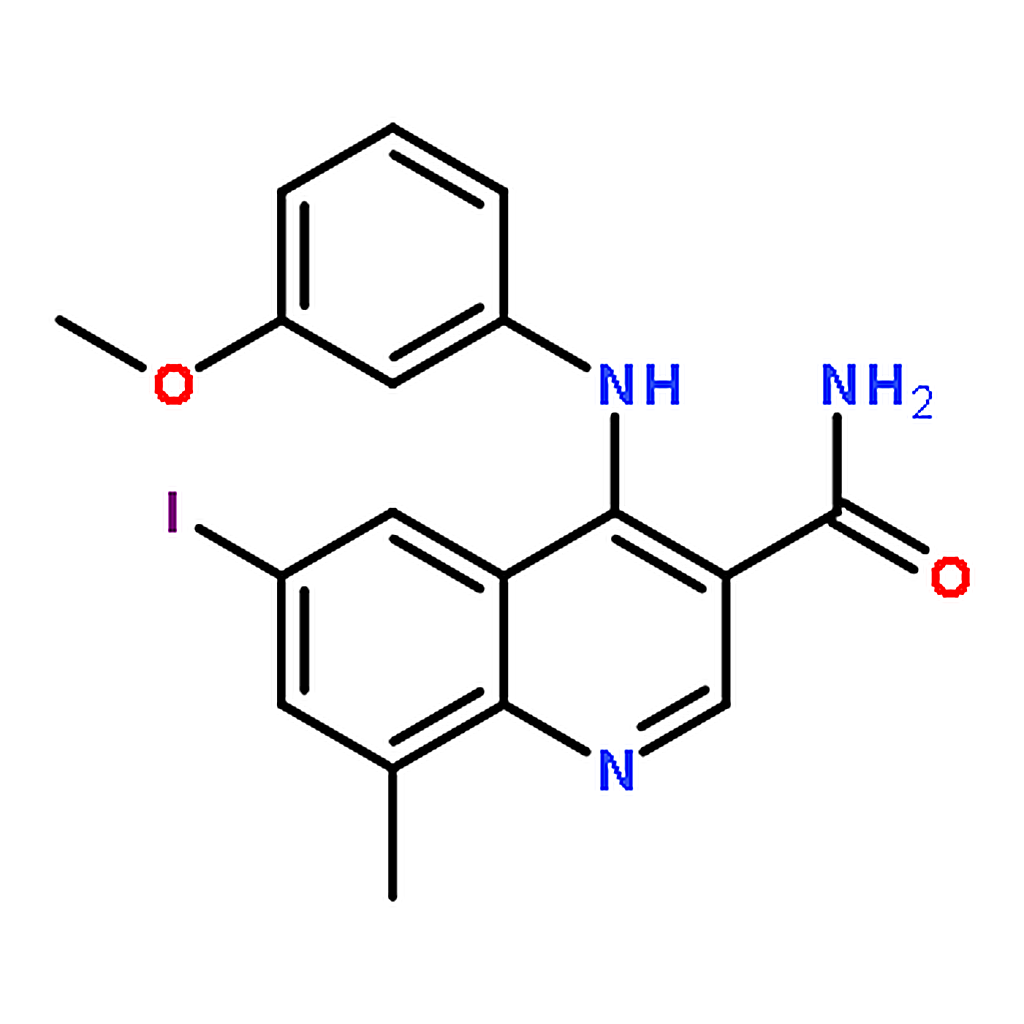 RHAWN 6-Iodo-4-(3-Methoxyphenylamino)-8-Methylquinoline-3-Carboxamide