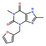 RHAWN 3-(Furan-2-ylmethyl)-1,8-dimethyl-1H-purine-2,6(3H,7H)-dione