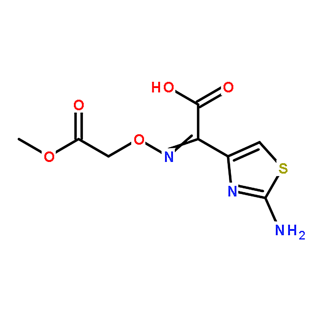 RHAWN (Z)-2-(2-Aminothiazol-4-yl)-2-((2-methoxy-2-oxoethoxy)imino)acetic acid