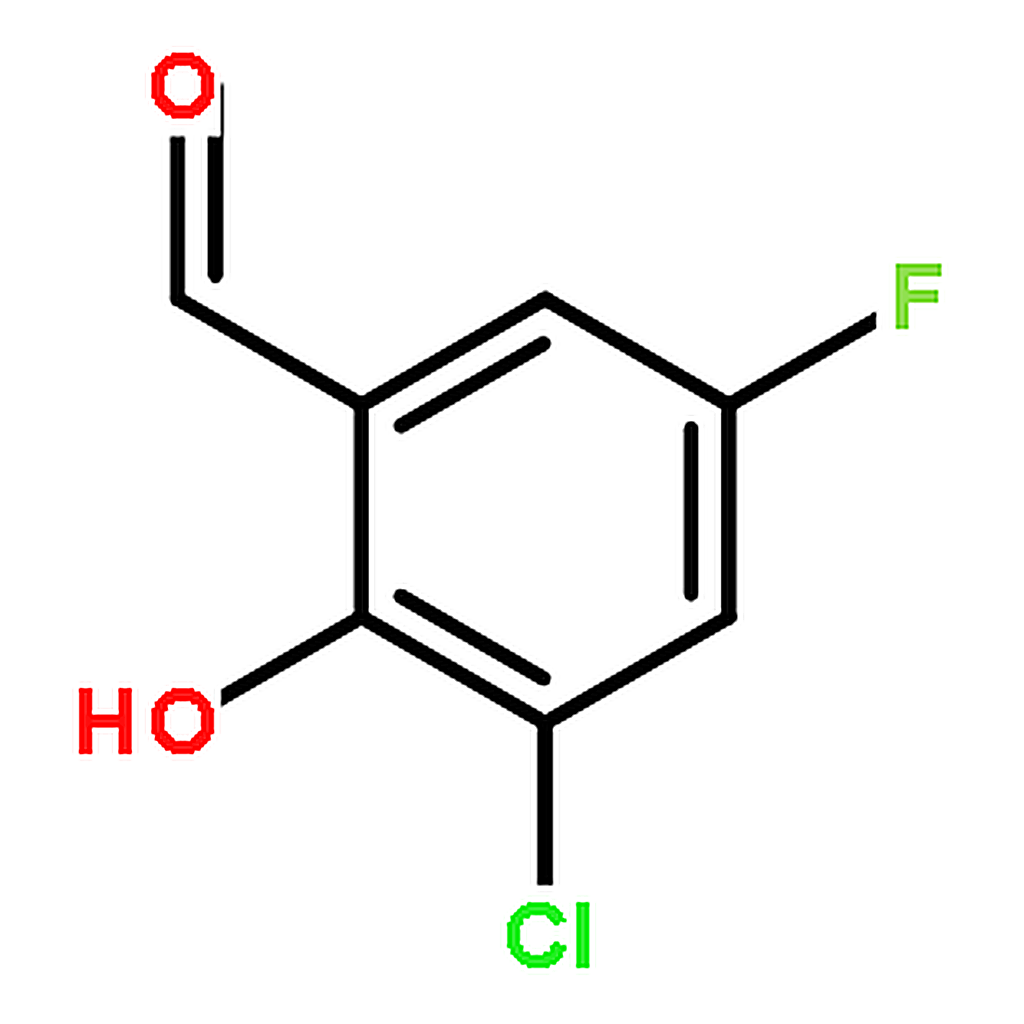 RHAWN 3-Chloro-5-fluoro-2-hydroxybenzaldehyde