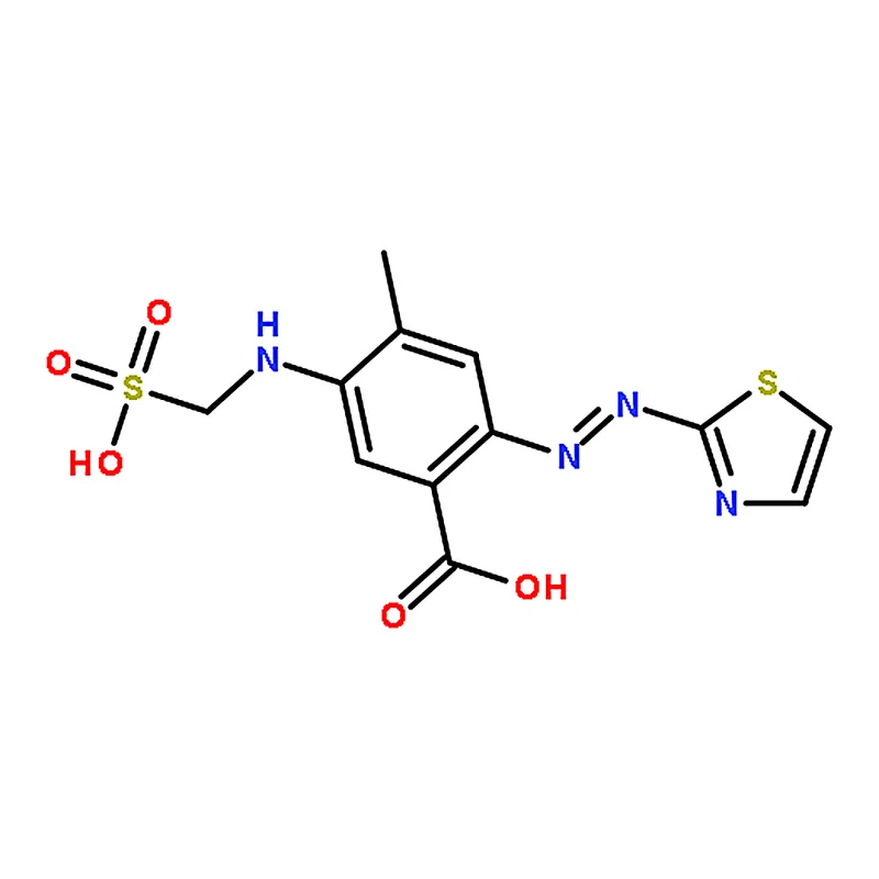 RHAWN 4-Methyl-5-(sulfomethylamino)-2-(2-thiazolylazo)benzoic acid