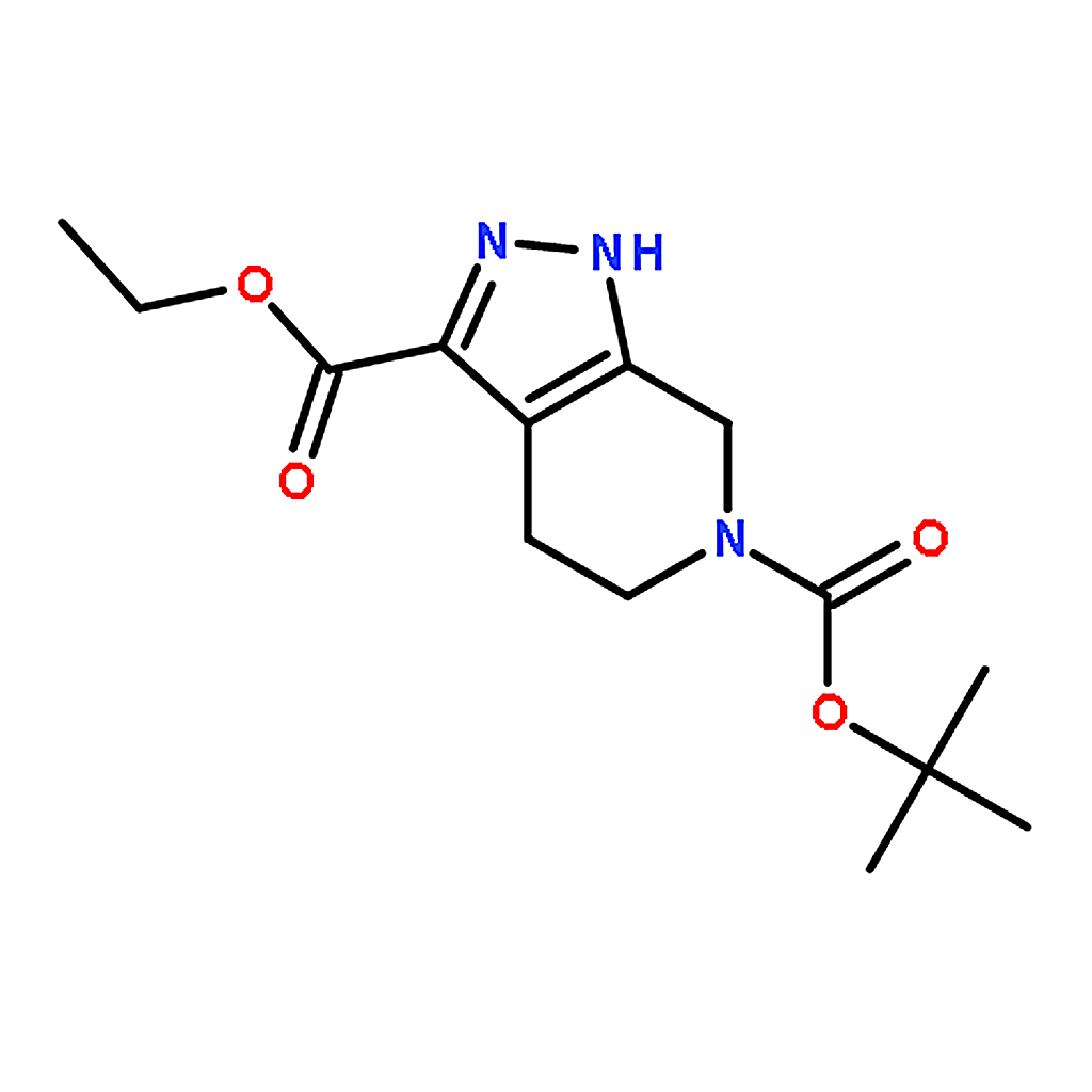 RHAWN 6-tert-Butyl 3-ethyl 4,5-dihydro-1H-pyrazolo[3,4-c]pyridine-3,6(7H)-dicarboxylate
