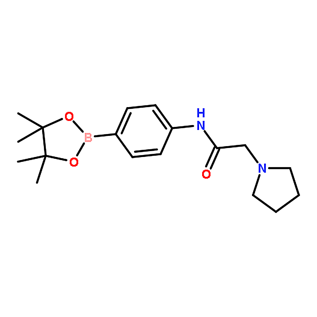 RHAWN 2-(Pyrrolidin-1-yl)-N-(4-(4，4，5，5-tetramethyl- 1，3，2-dioxaborolan-2-yl)phenyl)acetamide
