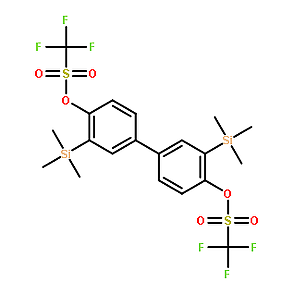 RHAWN 3,3'-Bis(trimethylsilyl)biphenyl-4,4'-diyl Bis(trifluoromethanesulfonate)