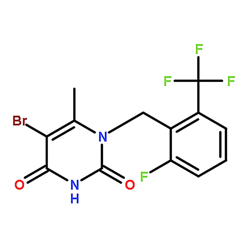 RHAWN 5-Bromo-1-(2-fluoro-6-(trifluoromethyl)benzyl)-6-methylpyrimidine-2,4(1H,3H)-dione