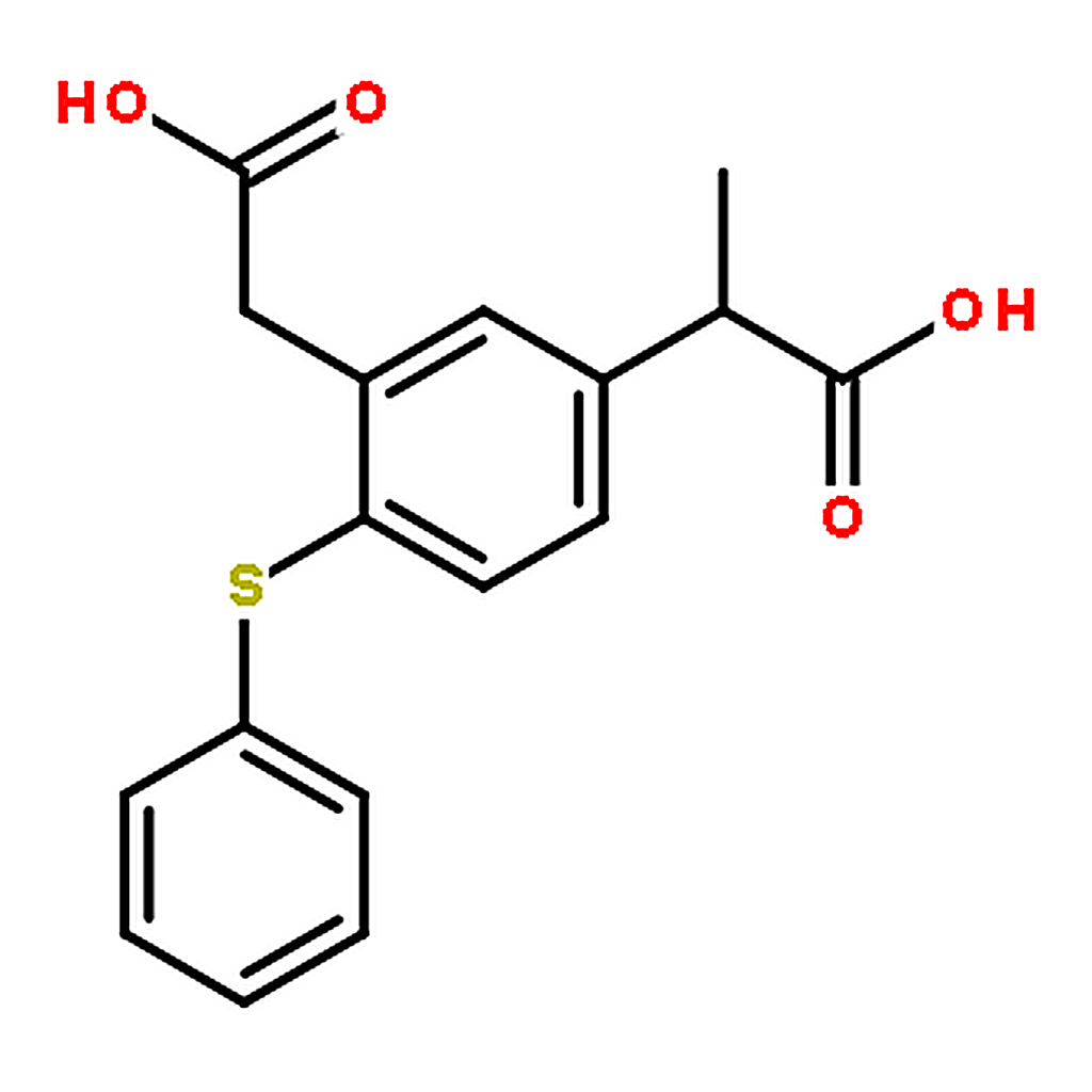 RHAWN 5-(1-Carboxyethyl)-2-(phenylthio)phenylacetic acid