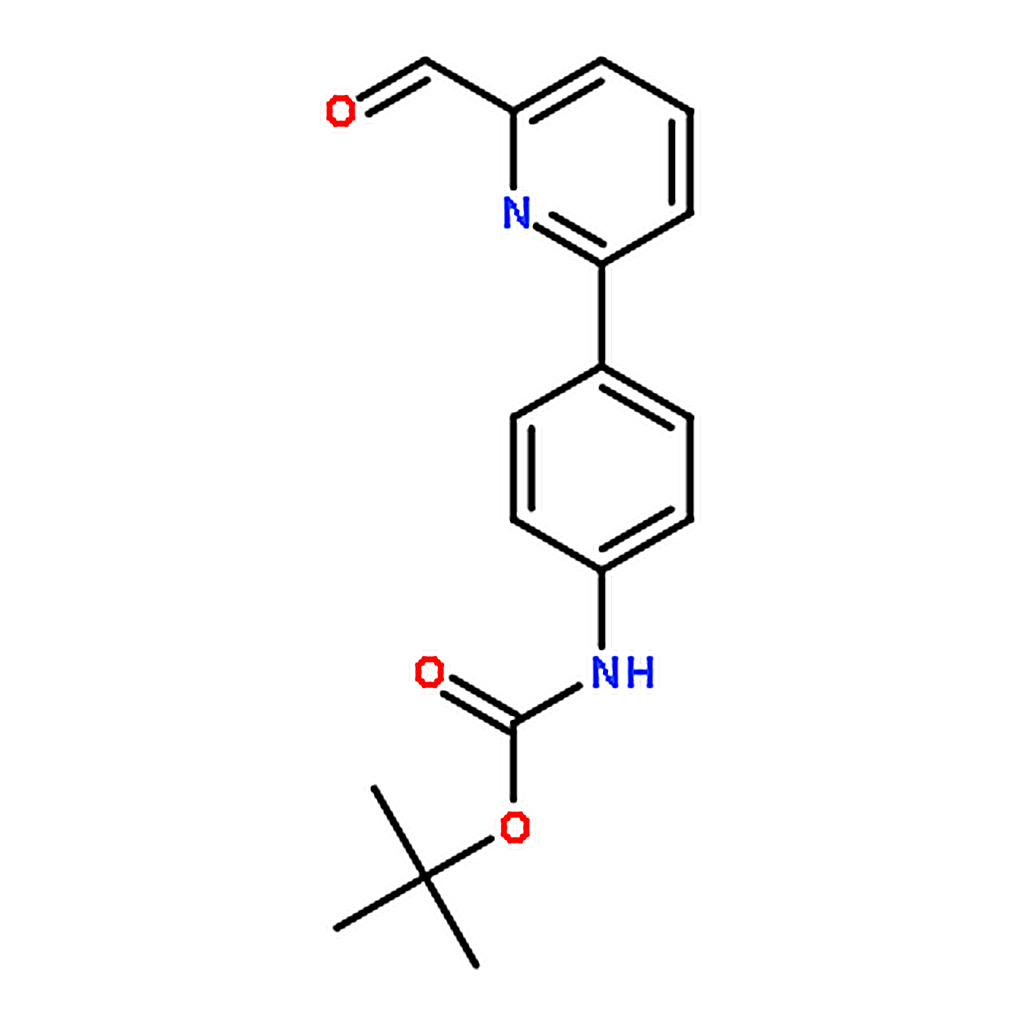 RHAWN [4-(6-Formylpyridin-2-yl)phenyl]carbamic acid tert-butyl ester