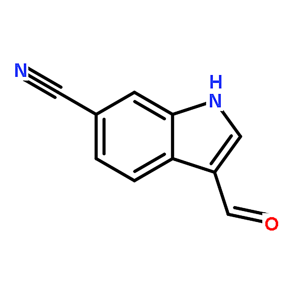 RHAWN 3-Formyl-1H-indole-6-carbonitrile