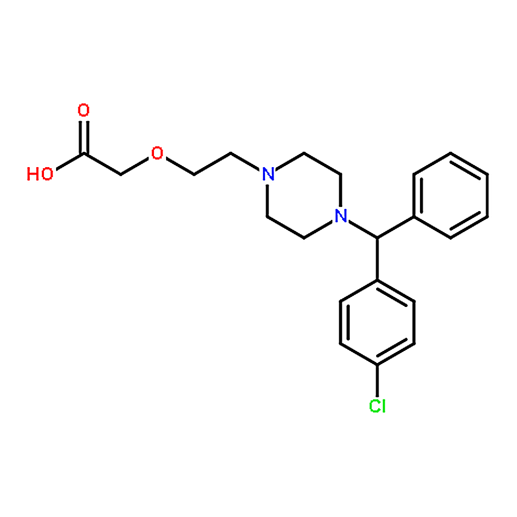 RHAWN 2-(2-(4-((4-Chlorophenyl)(phenyl)methyl)piperazin-1-yl)ethoxy)acetic acid