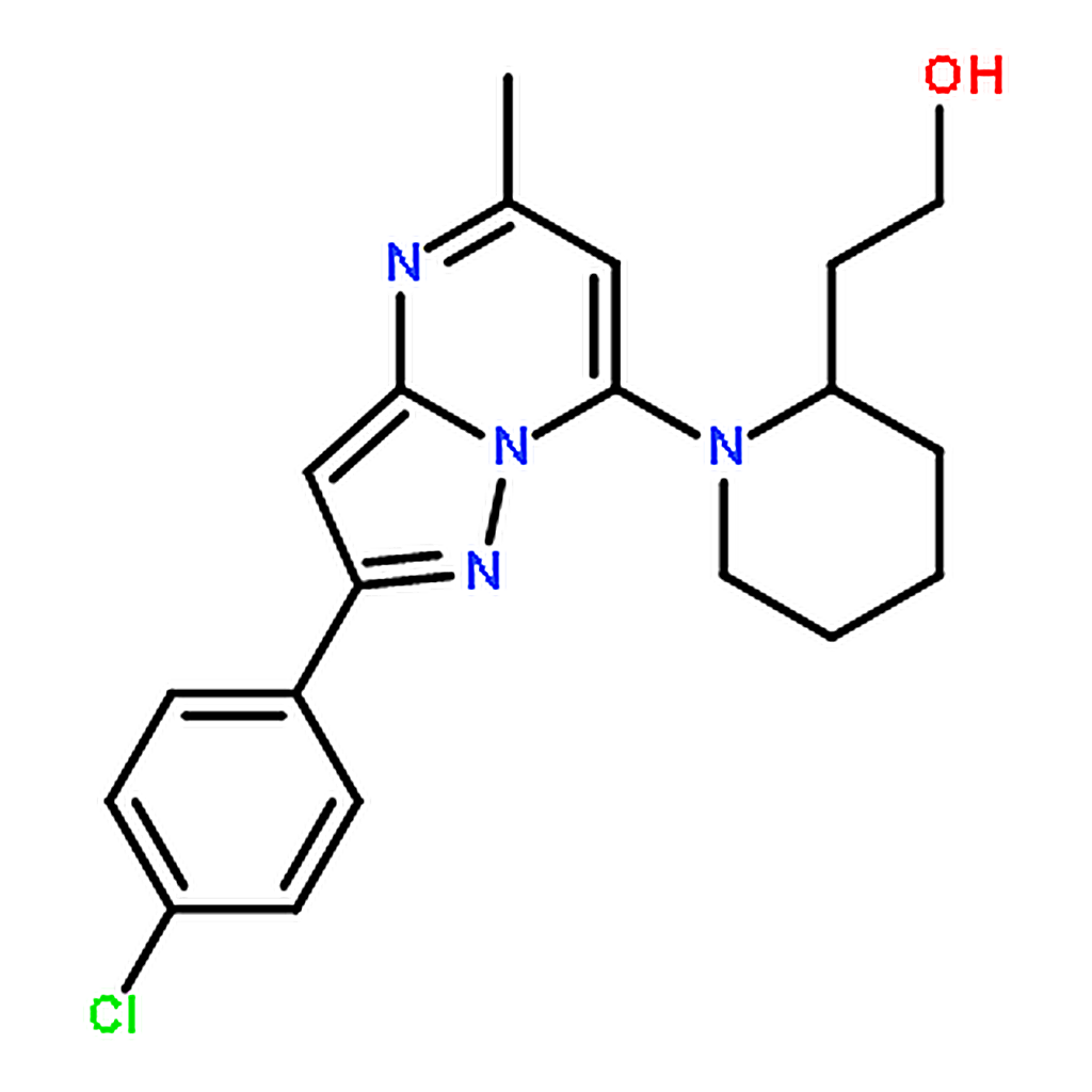 RHAWN 2-(1-(2-(4-Chlorophenyl)-5-methylpyrazolo[1,5-a]pyrimidin-7-yl)piperidin-2-yl)ethanol