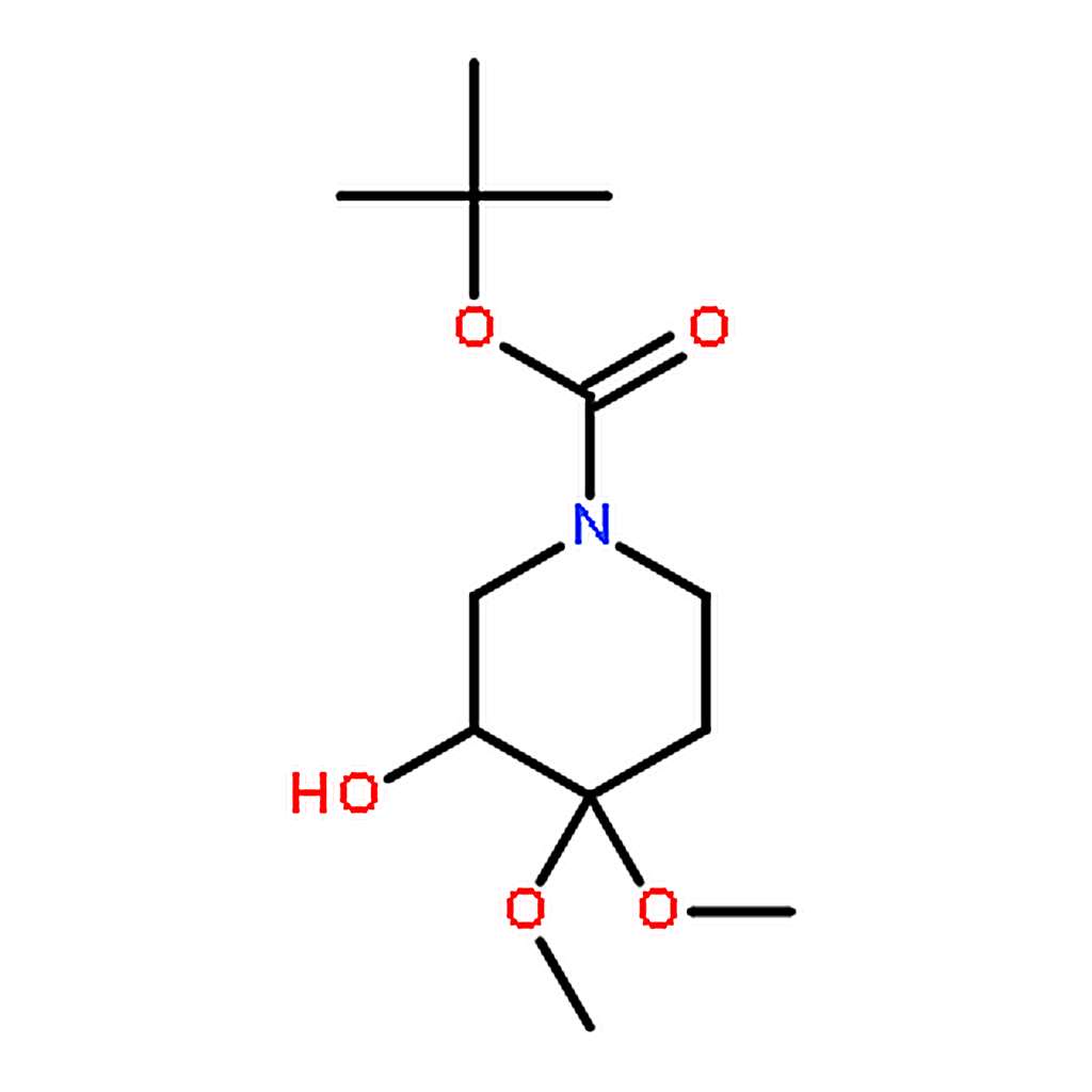 RHAWN tert-Butyl 3-hydroxy-4,4-dimethoxypiperidine-1-carboxylate