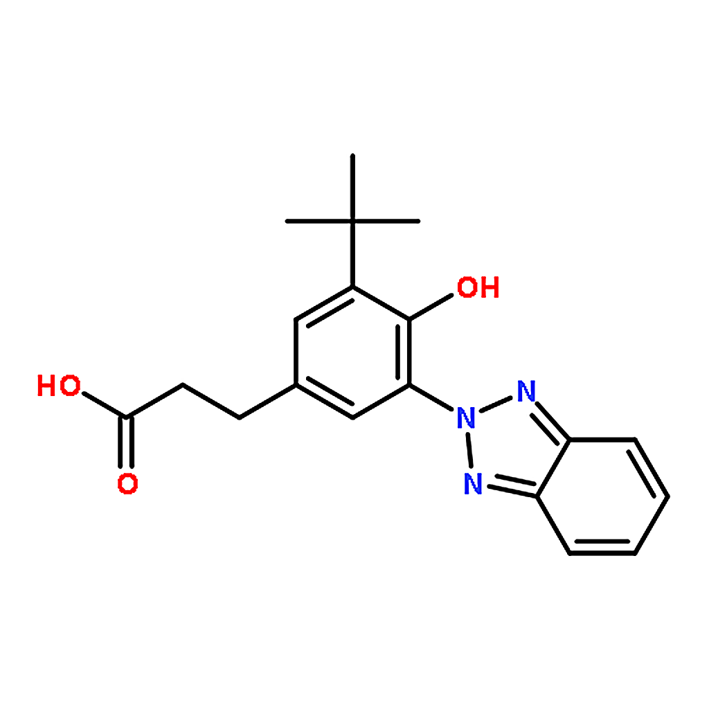 RHAWN 3-[3-(benzotriazol-2-yl)-5-tert-butyl-4-hydroxyphenyl]propanoic acid