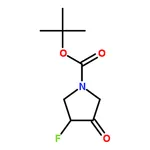 RHAWN tert-Butyl 3-fluoro-4-oxopyrrolidine-1-carboxylate