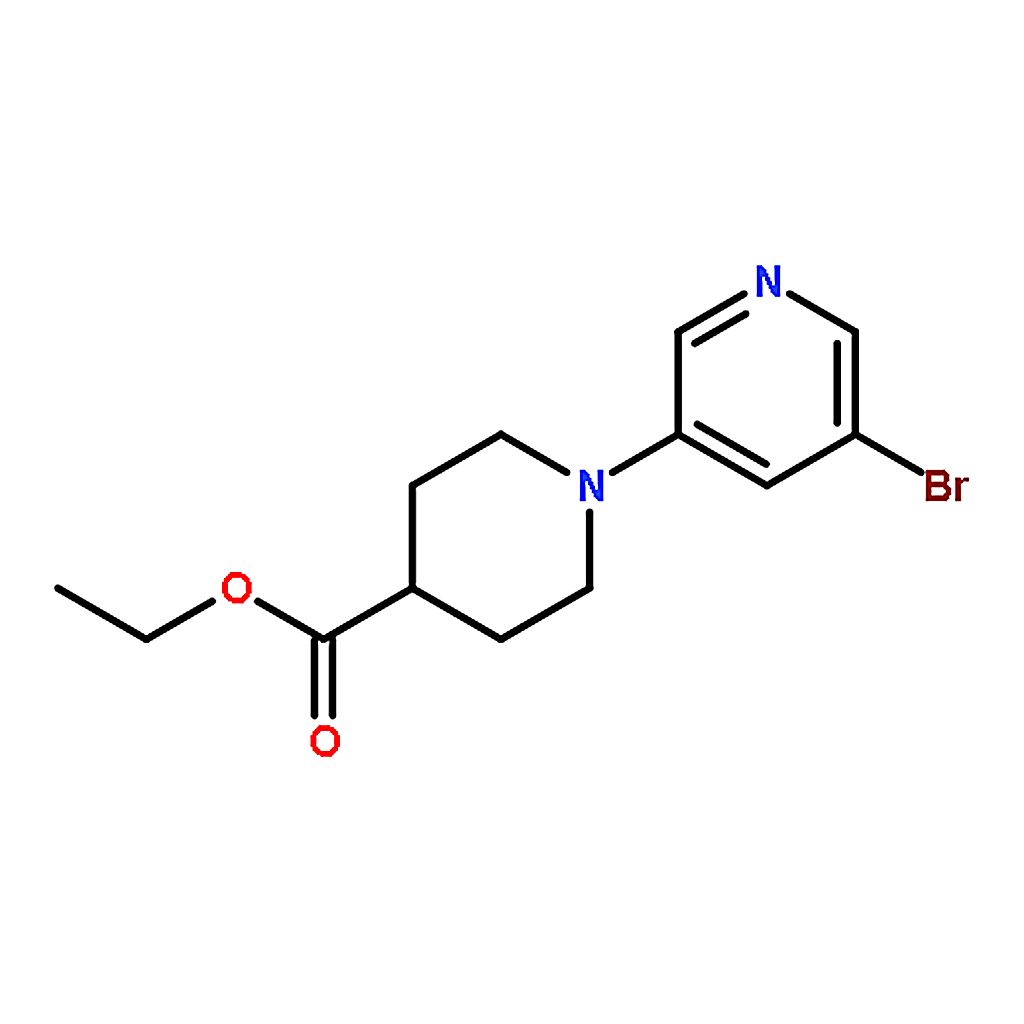 RHAWN Ethyl 1-(5-bromopyridin-3-yl)piperidine-4-carboxylate