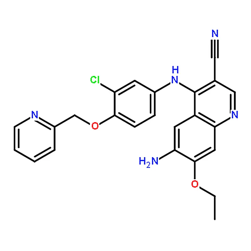 RHAWN 6-Amino-4-((3-chloro-4-(pyridin-2-ylmethoxy)phenyl)amino)-7-ethoxyquinoline-3-carbonitrile