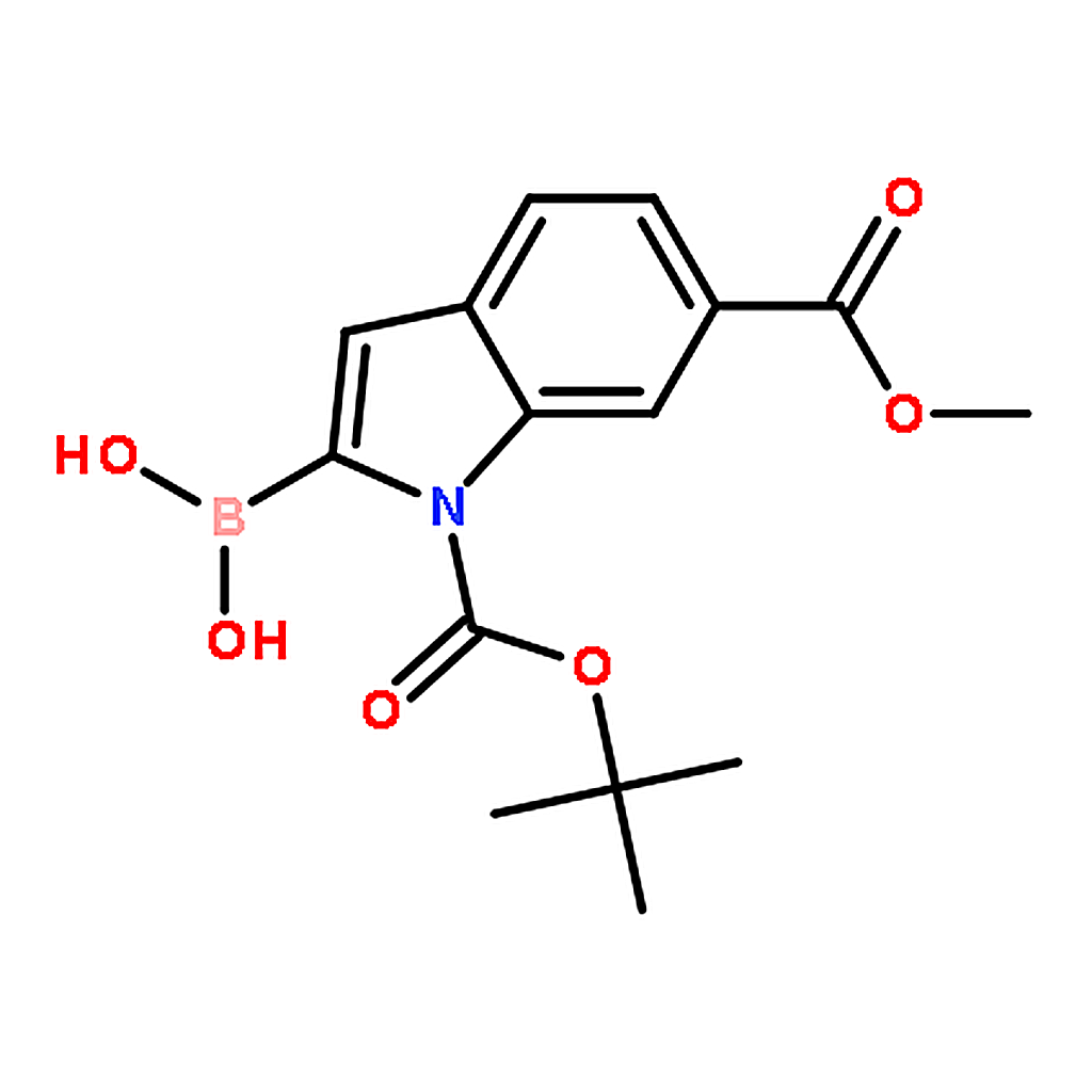 RHAWN (1-(tert-Butoxycarbonyl)-6-(methoxycarbonyl)-1H-indol-2-yl)boronic acid