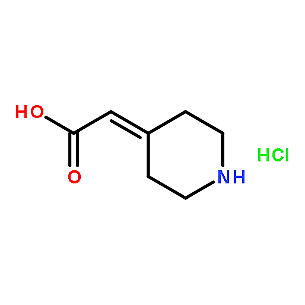 RHAWN 2-(Piperidin-4-ylidene)acetic acid hydrochloride