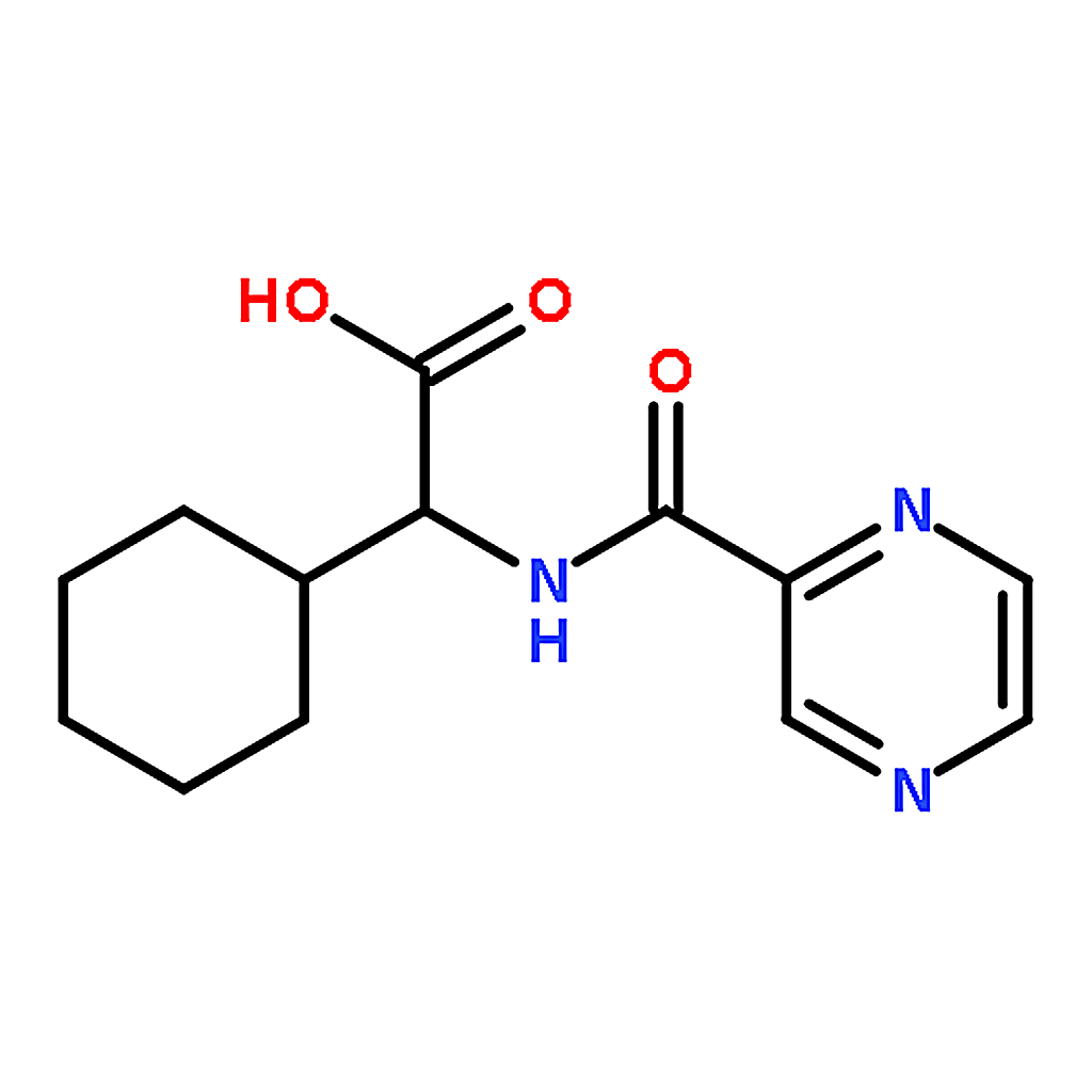 RHAWN (S)-2-CYCLOHEXYL-2-(PYRAZINE-2-CARBOXAMIDO)ACETIC ACID