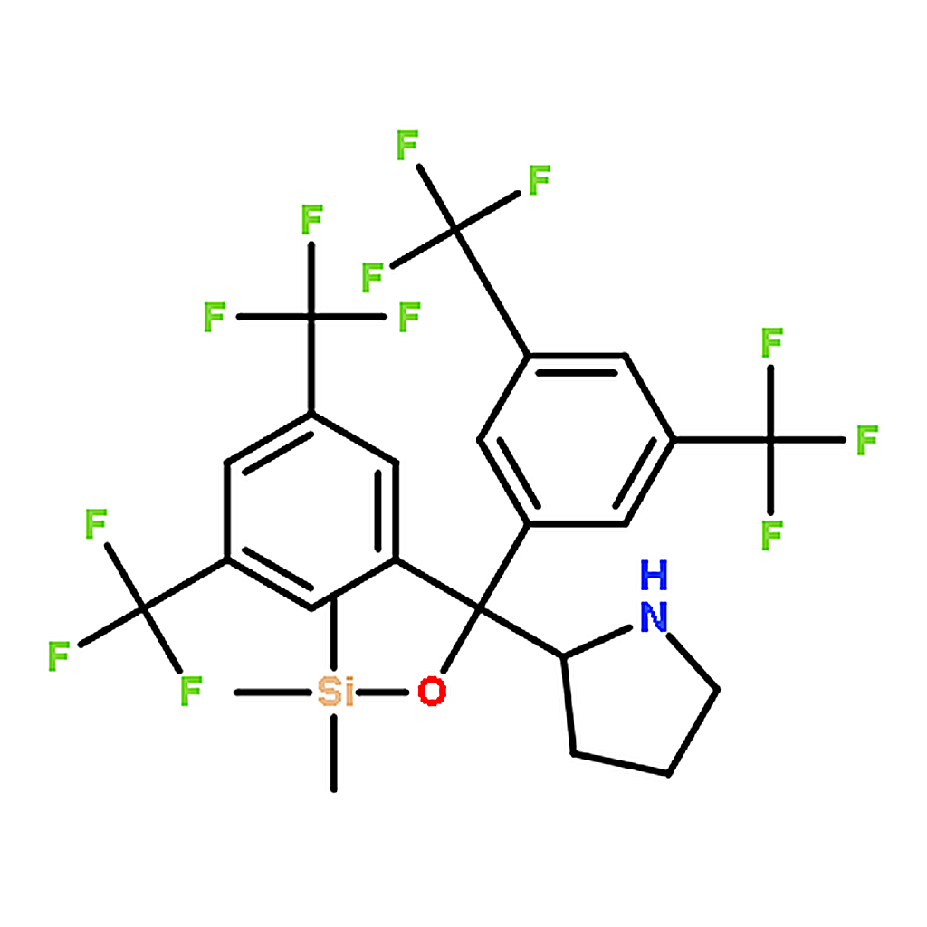 RHAWN (S)-，-Bis[3，5-bis(trifluoromethyl)phenyl]-2-pyrrolidinemethanol trimethylsilyl ether