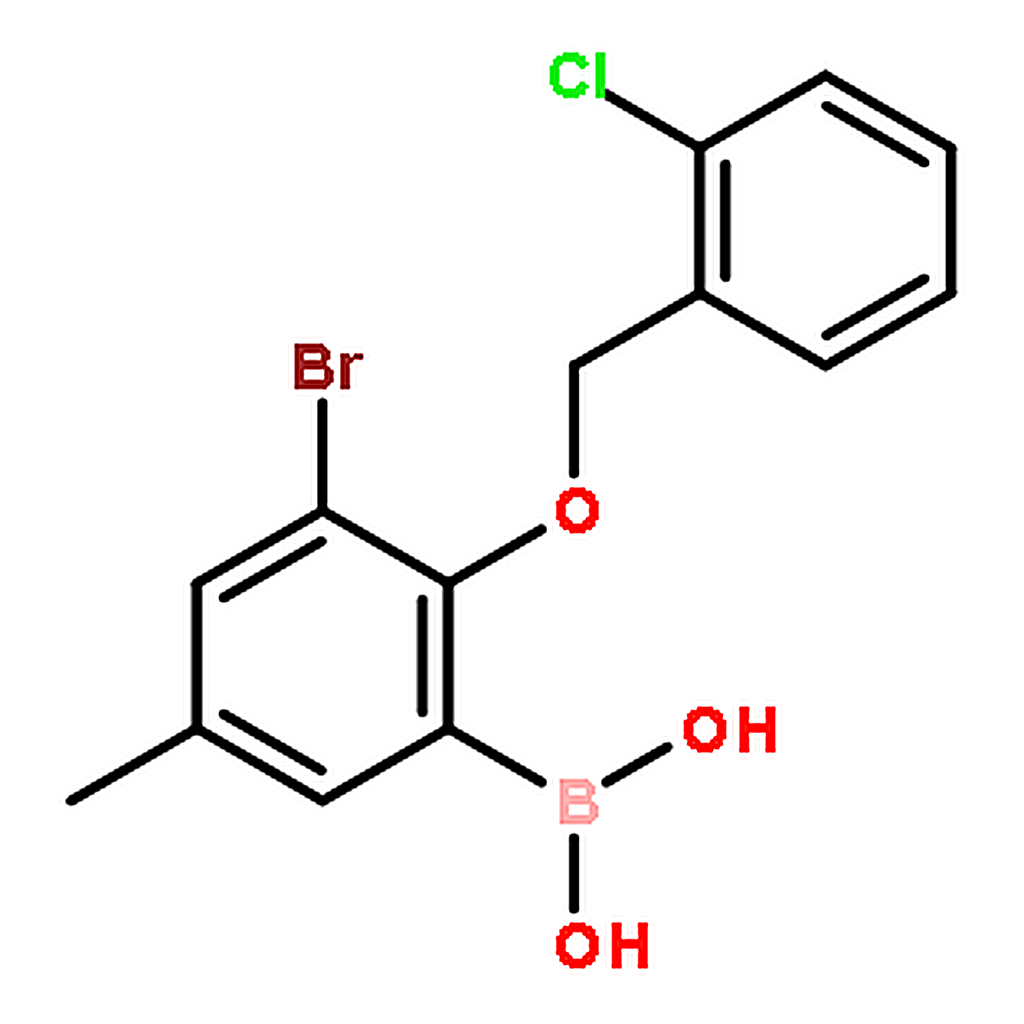 RHAWN (3-Bromo-2-((2-chlorobenzyl)oxy)-5-methylphenyl)boronic acid