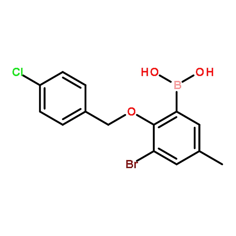 RHAWN 3-Bromo-2-(4'-chlorobenzyloxy)-5-methylphenylboronic acid