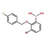 RHAWN 3-Bromo-2-(4▽-fluorobenzyloxy)phenylboronic acid
