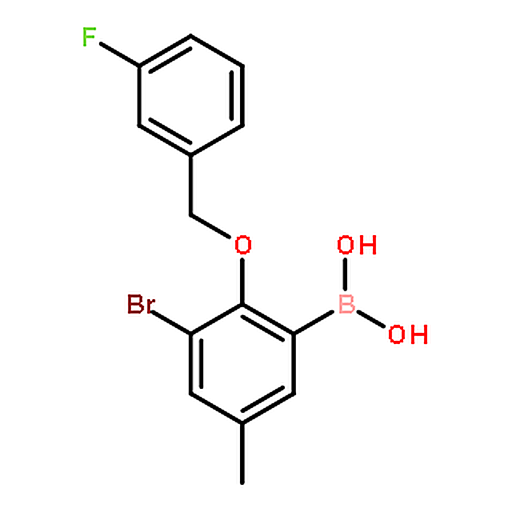 RHAWN (3-Bromo-2-((3-fluorobenzyl)oxy)-5-methylphenyl)boronic acid