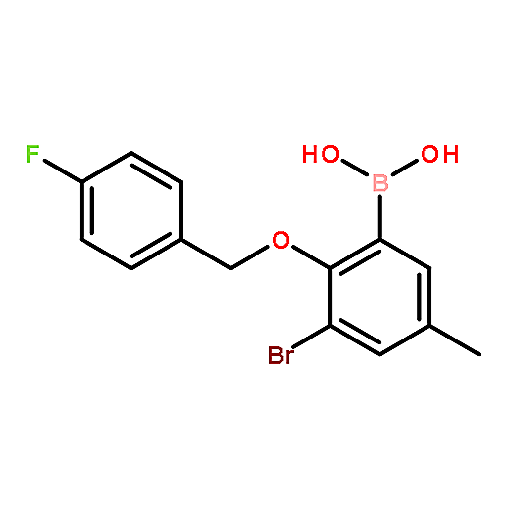 RHAWN (3-Bromo-2-((4-fluorobenzyl)oxy)-5-methylphenyl)boronic acid