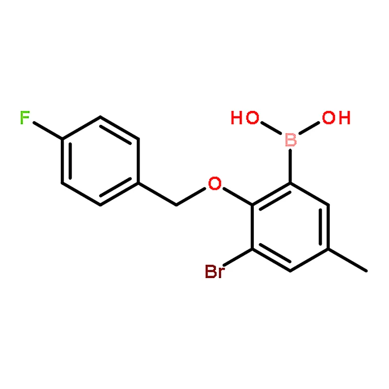 RHAWN (3-Bromo-2-((4-fluorobenzyl)oxy)-5-methylphenyl)boronic acid
