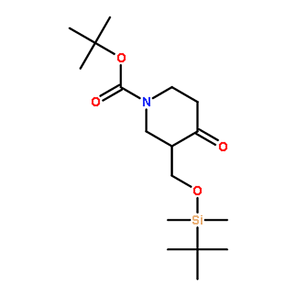 RHAWN tert-Butyl 3-(((tert-butyldimethylsilyl)oxy)methyl)-4-oxopiperidine-1-carboxylate