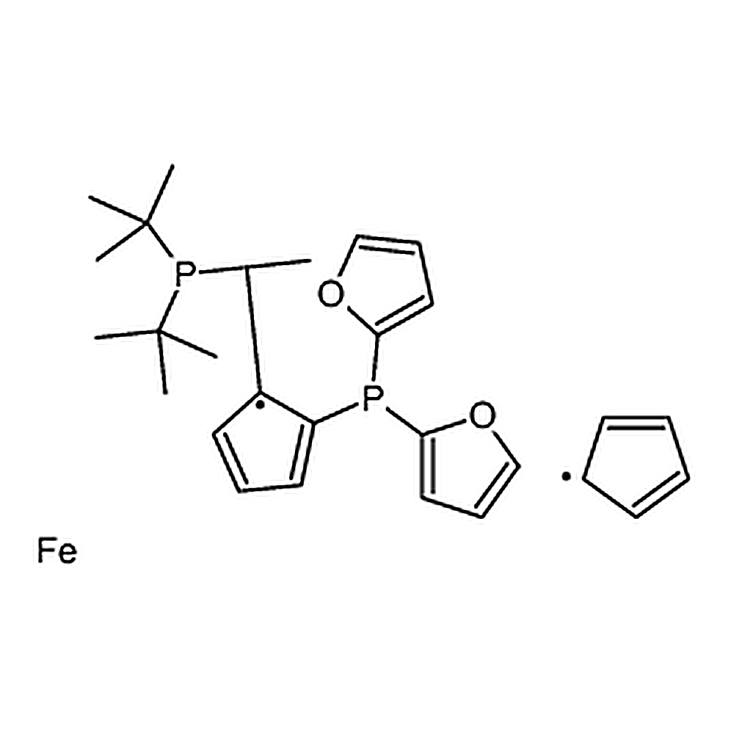 RHAWN (2R)-1-[(1R)-1-[Bis(1,1-dimethylethyl)phosphino]ethyl]-2-(di-2-furanylphosphino)ferrocene