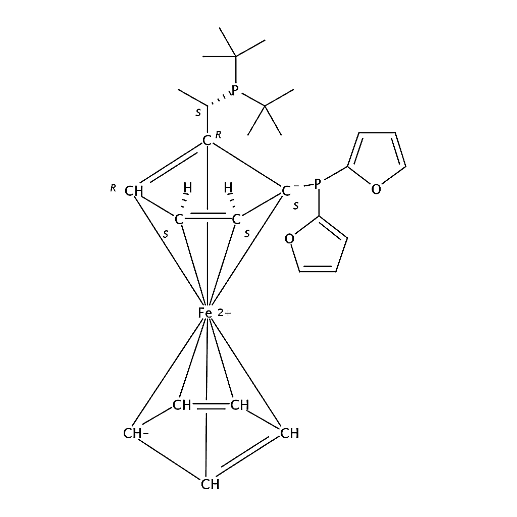 RHAWN (S)-1-{(SP)-2-[Di(2-furyl)phosphino]ferrocenyl}ethyldi-tert-butylphosphine