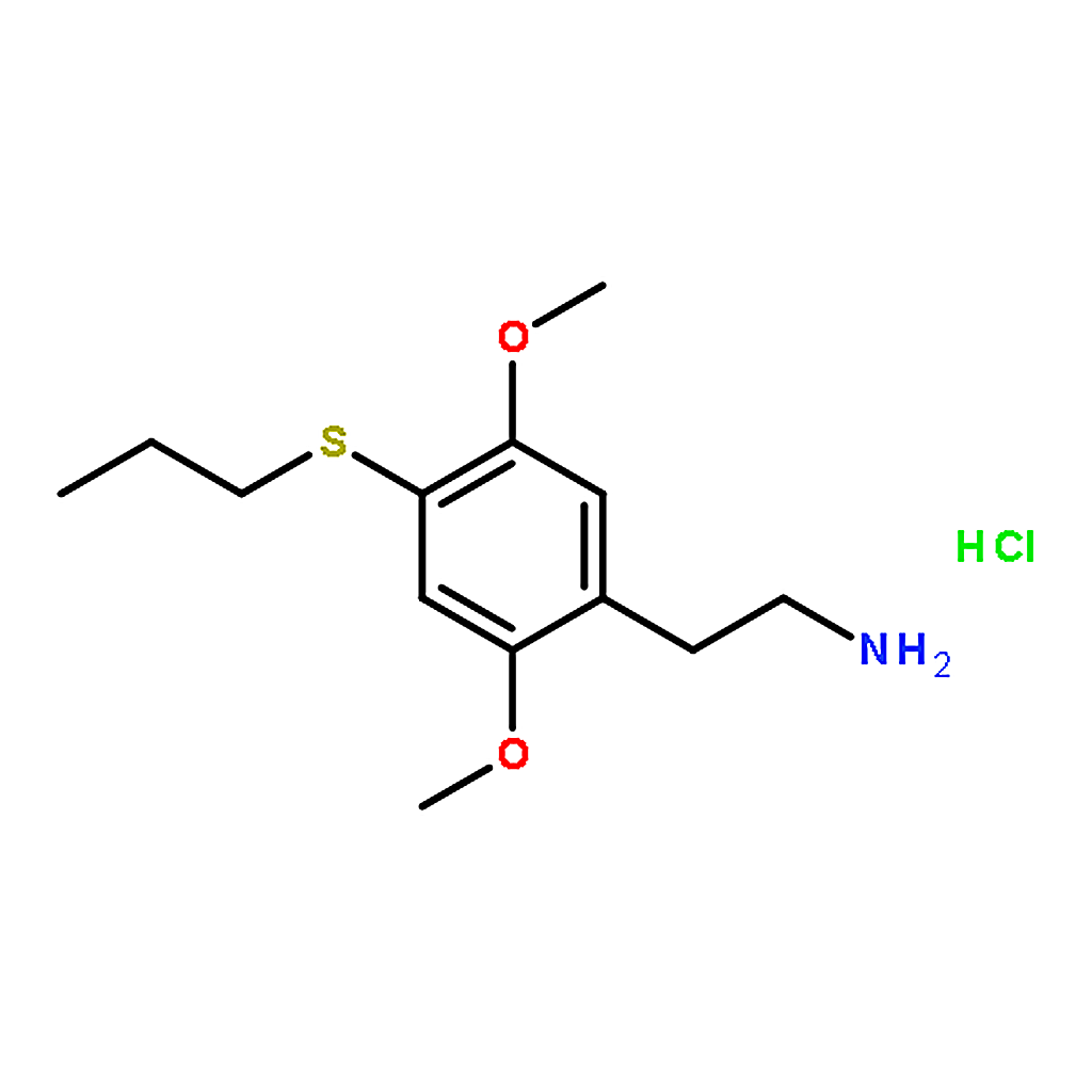 RHAWN 2，5-Dimethoxy-4-(propylsulfanyl)phenethylamine Hydrochloride