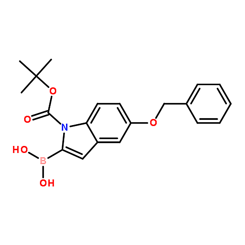 RHAWN (5-(Benzyloxy)-1-(tert-butoxycarbonyl)-1H-indol-2-yl)boronic acid