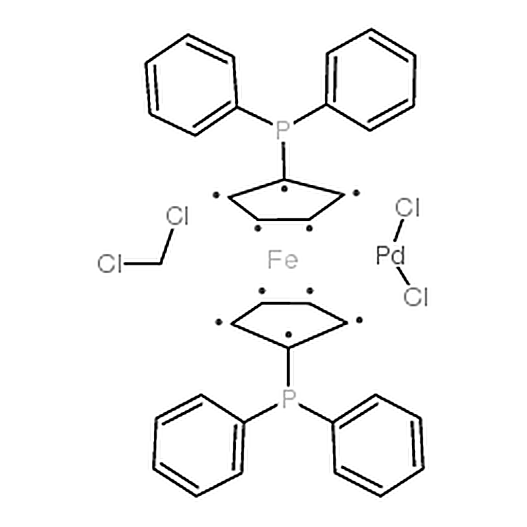 RHAWN Dichloro[1,1'-bis(diphenylphosphino)ferrocene]palladium(II), complex with acetone