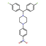 RHAWN 1-(Bis(4-fluorophenyl)methyl)-4-(4-nitrophenyl)piperazine
