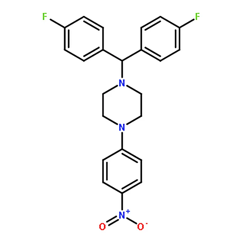 RHAWN 1-(Bis(4-fluorophenyl)methyl)-4-(4-nitrophenyl)piperazine