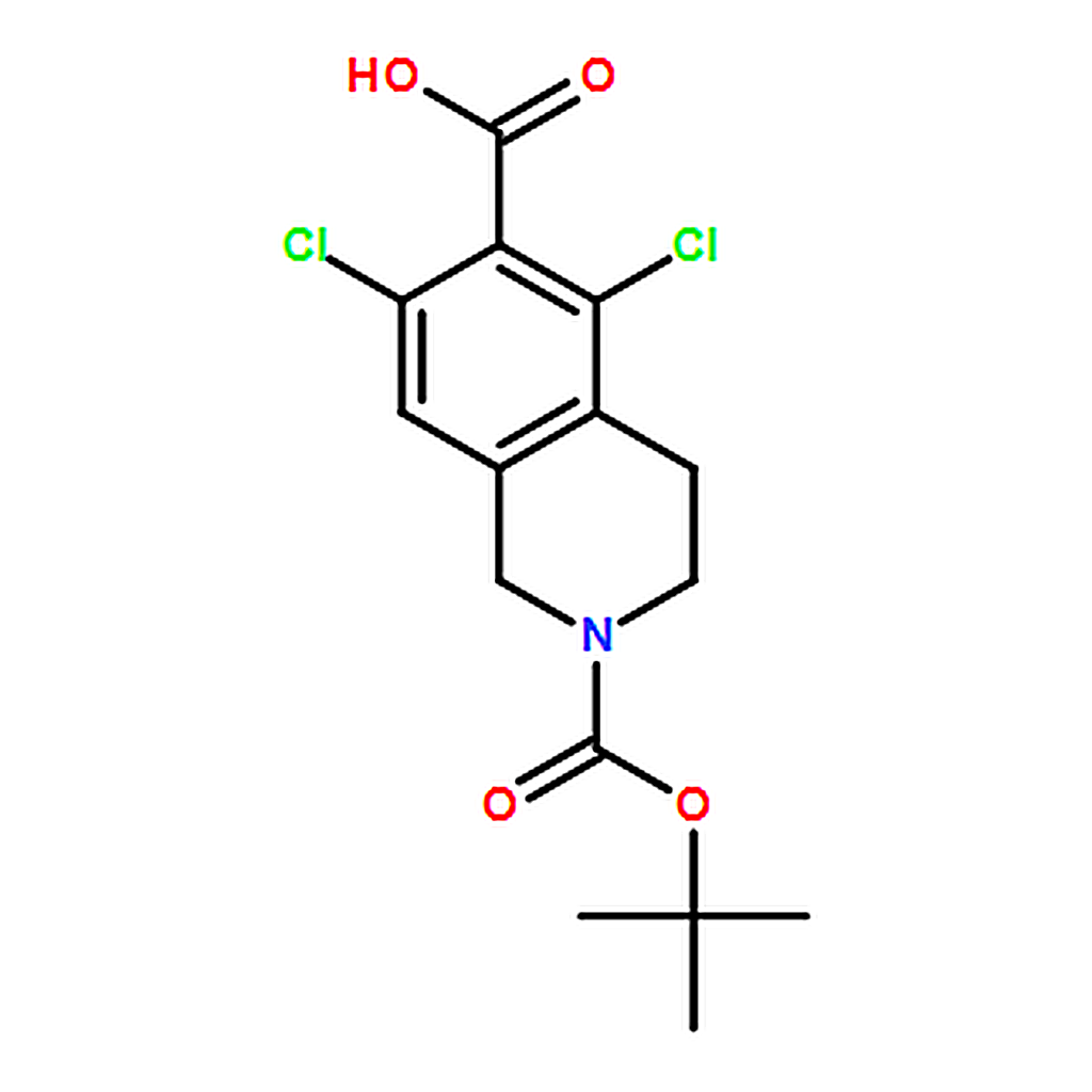 RHAWN 2-(tert-Butoxycarbonyl)-5，7-dichloro-1，2，3，4-tetrahydroisoquinoline-6-carboxylic acid