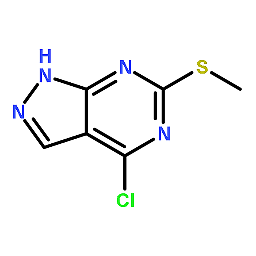 RHAWN 4-Chloro-6-(methylthio)-1H-pyrazolo[3,4-d]pyrimidine